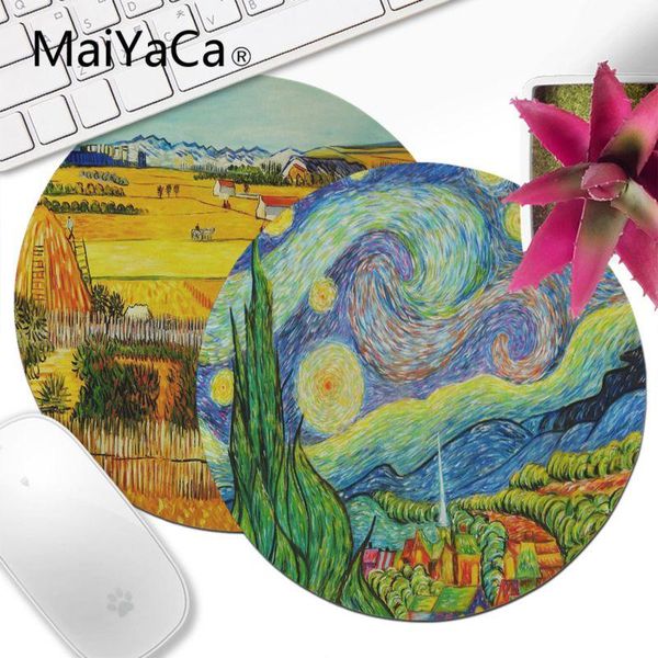 mouse pads & wrist rests maiyaca van gogh painting small round pad pc computer mat anime anti-slip lapmice gaming
mouse pads & wrist rests maiyaca van gogh painting small round pad pc computer mat anime anti-slip lapmice gaming