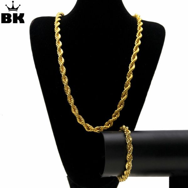 jewelry sets gold silver color 6mm/ 1cm rope chain set for men and women punk necklace, Black
jewelry sets gold silver color 6mm/ 1cm rope chain set for men and women punk necklace, Black