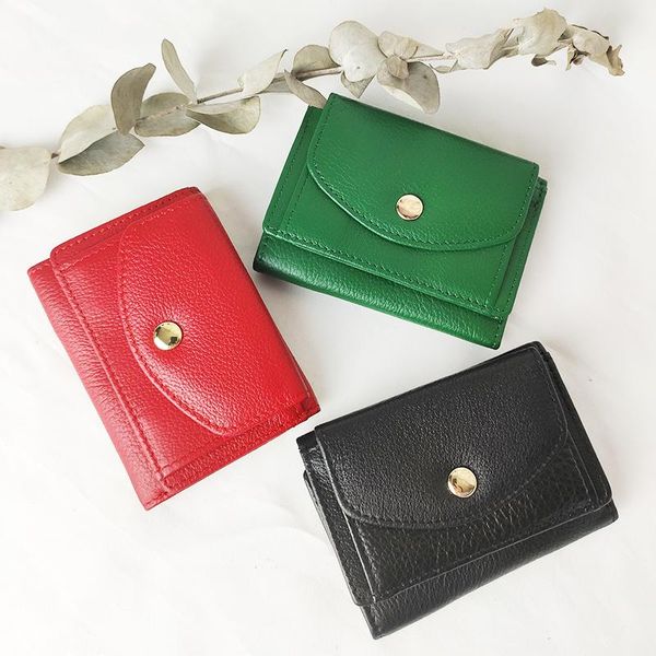 wallets cowhide wallet short credit business card holders genuine leather women men coin purse pocket female fashion money bag, Red;black
wallets cowhide wallet short credit business card holders genuine leather women men coin purse pocket female fashion money bag, Red;black