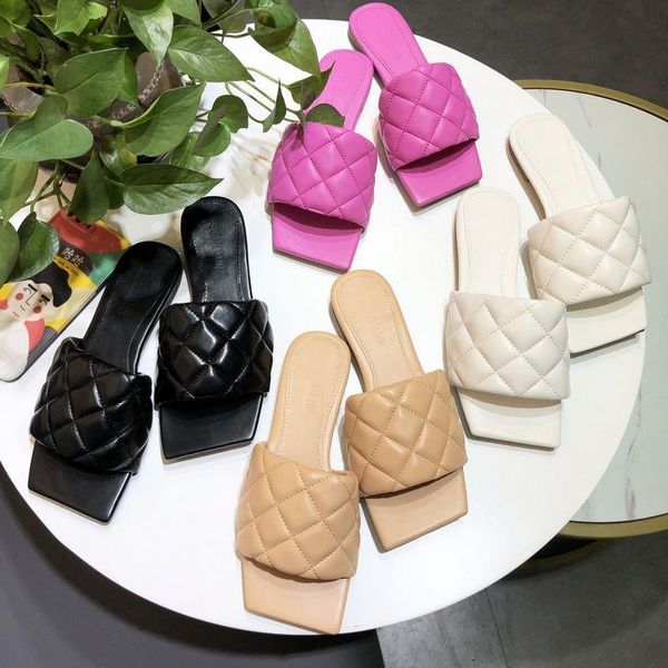slippers bailamos women rhombus mules shoes beach brand slides square toe outdoor woman candy color flat sanda, Black
slippers bailamos women rhombus mules shoes beach brand slides square toe outdoor woman candy color flat sanda, Black