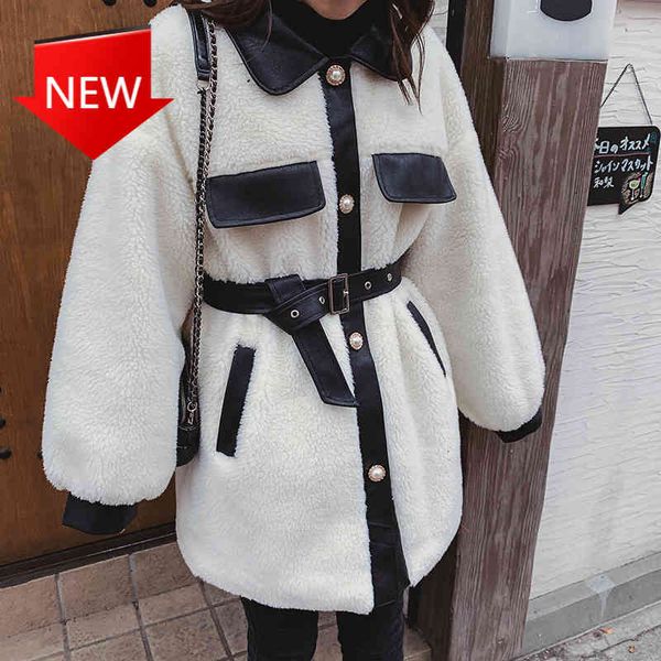 jackets lamb wool sew on a false waist skin outerwear of women autumn female jacket haphazard thickness, Black;brown
jackets lamb wool sew on a false waist skin outerwear of women autumn female jacket haphazard thickness, Black;brown