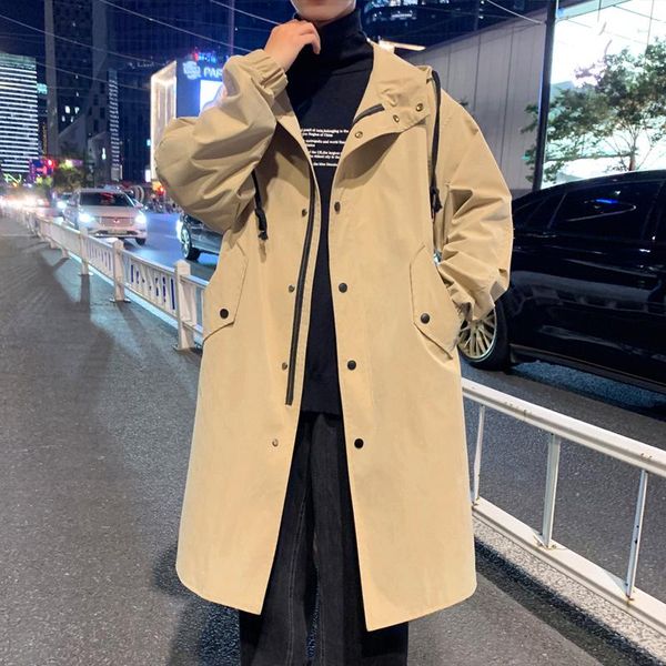 men's trench coats coat men 2021 winter solid fashion mens wild overcoat male thicken keep warm casual jackets long outerwear, Tan;black
men's trench coats coat men 2021 winter solid fashion mens wild overcoat male thicken keep warm casual jackets long outerwear, Tan;black