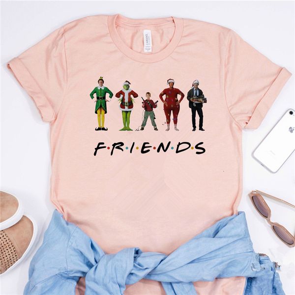 women's t-shirt female christmas harajuku style cartoon tshirts funny friends letters tv show women pink t-shirt girls 2jyb, White
women's t-shirt female christmas harajuku style cartoon tshirts funny friends letters tv show women pink t-shirt girls 2jyb, White