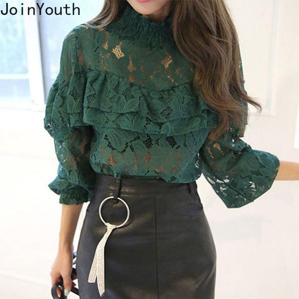 women's blouses & shirts joinyouth blusas mujer de moda korean fashion now clothes ruffles lace hook flower patchwork hollow out 7, White
women's blouses & shirts joinyouth blusas mujer de moda korean fashion now clothes ruffles lace hook flower patchwork hollow out 7, White