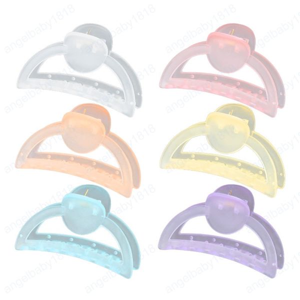 fashion simple translucent semicircle hairpin hair claw barrettes for women girl accessories headwear, Slivery;white
fashion simple translucent semicircle hairpin hair claw barrettes for women girl accessories headwear, Slivery;white