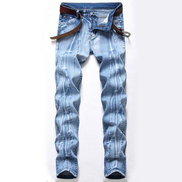 men's jeans 2021 logo fashion stretch light-colored dark straight leg nostalgic graded white pants, Blue
men's jeans 2021 logo fashion stretch light-colored dark straight leg nostalgic graded white pants, Blue