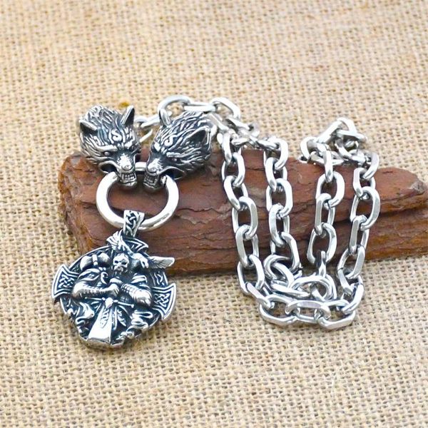 pendant necklaces nordic celtic wolf men's necklace viking warrior crow stainless steel scandinavian rune accessories norse amulet jewe, Silver
pendant necklaces nordic celtic wolf men's necklace viking warrior crow stainless steel scandinavian rune accessories norse amulet jewe, Silver