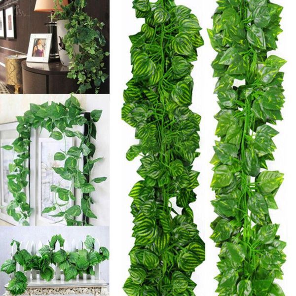 decorative flowers & wreaths 12pcs 200m ivy leaf garland green plant plastic vine foliage home garden wedding birthday party favors decorati
decorative flowers & wreaths 12pcs 200m ivy leaf garland green plant plastic vine foliage home garden wedding birthday party favors decorati