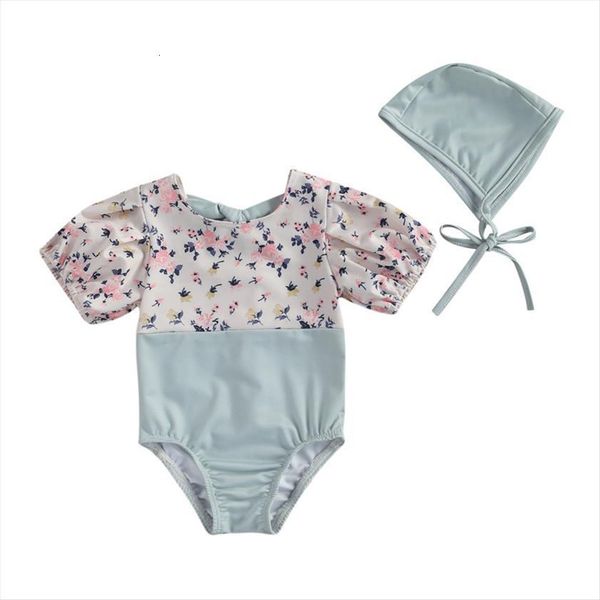 little girls jumpsuit set, solid color and flower print patchwork short bubble sleeve pants romper hat 2pcs swim suits, White
little girls jumpsuit set, solid color and flower print patchwork short bubble sleeve pants romper hat 2pcs swim suits, White