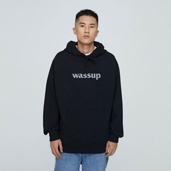 wassup cotton hooded sweater national tide pullover american high street solid color sweater women's and men's salt lovers' s, Black
wassup cotton hooded sweater national tide pullover american high street solid color sweater women's and men's salt lovers' s, Black