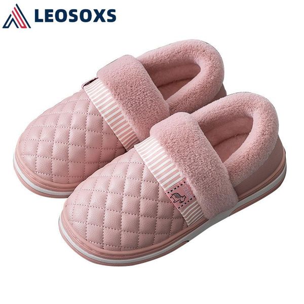 leosoxs plush men winter slippers home warm waterproof slippers man fashion women slip-on leather slides casual loafers x190, Black
leosoxs plush men winter slippers home warm waterproof slippers man fashion women slip-on leather slides casual loafers x190, Black