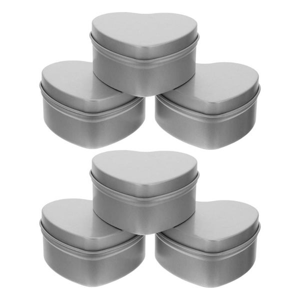 watering equipments 6pcs diy candle tins heart-shaped jars making supplies silver
watering equipments 6pcs diy candle tins heart-shaped jars making supplies silver