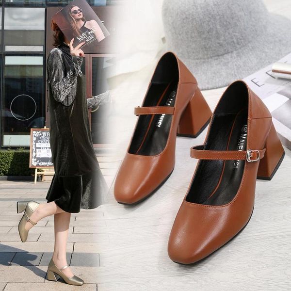 dress shoes vintage mary janes woman square toe ankle strap chunky heel leather pumps ladies high heels ol big size 44 45, Black
dress shoes vintage mary janes woman square toe ankle strap chunky heel leather pumps ladies high heels ol big size 44 45, Black