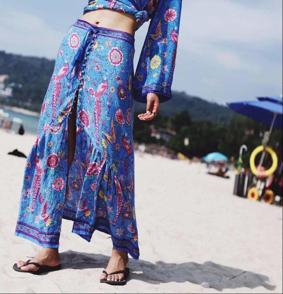 spring fashion boho mesh stitching women skirt bohemian floral peacock printed midi skirts female oversize, Black
spring fashion boho mesh stitching women skirt bohemian floral peacock printed midi skirts female oversize, Black