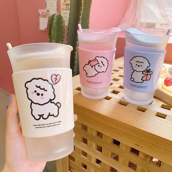 wine glasses 400ml cute cartoon alpaca with lid spoon sealed leak-proof transparent coffee cup portable large-capacity water
wine glasses 400ml cute cartoon alpaca with lid spoon sealed leak-proof transparent coffee cup portable large-capacity water