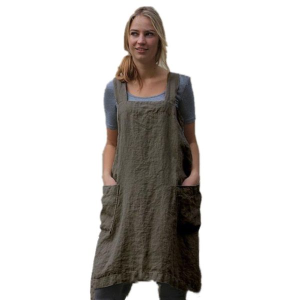 women autumn cotton linen midi dress arrival 2021 japanese vintage solid square collar loose ladies casual pocket dresses, Black;gray
women autumn cotton linen midi dress arrival 2021 japanese vintage solid square collar loose ladies casual pocket dresses, Black;gray