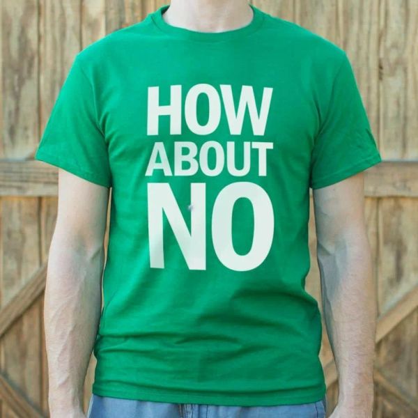 how about no t-shirt | mens short sleeve graphic t-shirt, White;black