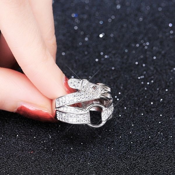 Agg tiktok s925 with the same monkey king inhibition female ear adjustable female micro band rings zircon ring, Silver
Agg tiktok s925 with the same monkey king inhibition female ear adjustable female micro band rings zircon ring, Silver