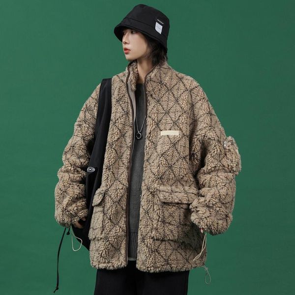 women's fur & faux winter coat women fashion solid color wild lamb wool plus size loose thick velvet couple jacket t549, Black
women's fur & faux winter coat women fashion solid color wild lamb wool plus size loose thick velvet couple jacket t549, Black