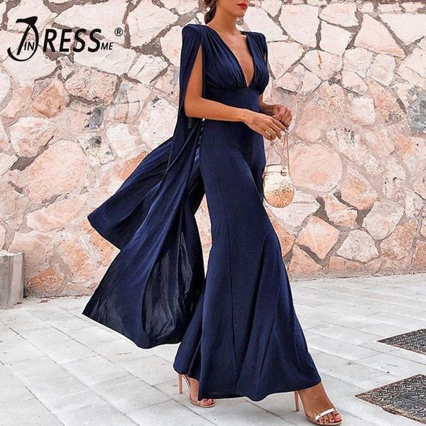 women's jumpsuits & rompers indressme 2021 arrival bodycon solid deep v neck backless cloak sleeve hollow out full length club party ju, Black;white
women's jumpsuits & rompers indressme 2021 arrival bodycon solid deep v neck backless cloak sleeve hollow out full length club party ju, Black;white
