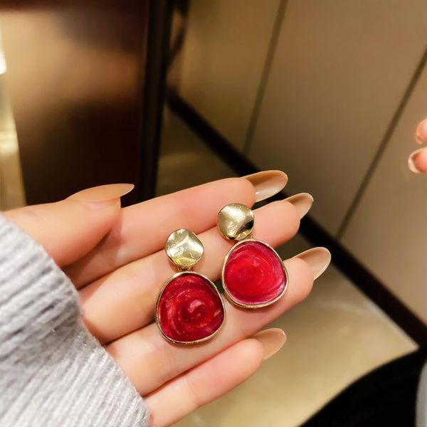stud summer personality creative oil painting pendant earrings luxury fashion prom party for women holiday gifts, Golden;silver
stud summer personality creative oil painting pendant earrings luxury fashion prom party for women holiday gifts, Golden;silver