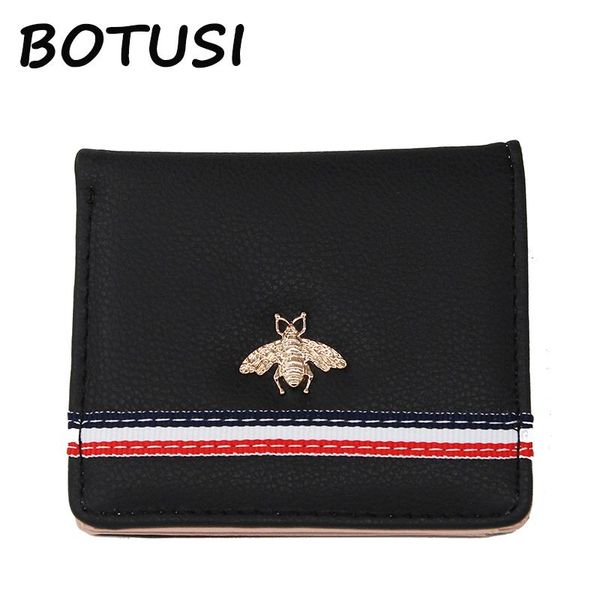 wallets botusi 2021 arrival weave with bees women wallet female small coin purse short pocket s fashion, Red;black 
wallets botusi 2021 arrival weave with bees women wallet female small coin purse short pocket s fashion, Red;black