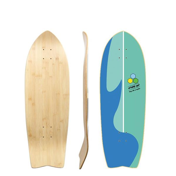 3.0 land surf skateboard deck carver carbonized bamboo fiberglass 24-74cm skateboarding
3.0 land surf skateboard deck carver carbonized bamboo fiberglass 24-74cm skateboarding