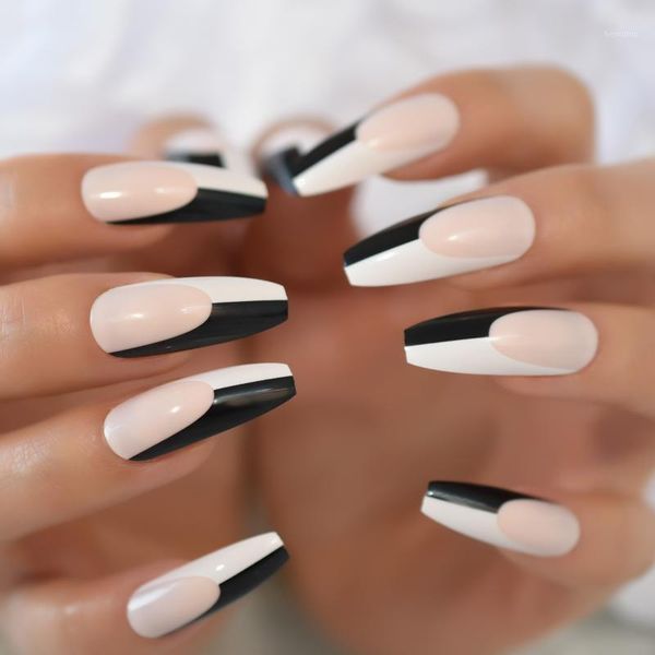 black pink white acrylic ballerina fake nails extra long nail foil design smooth surface for party1, Red;gold
black pink white acrylic ballerina fake nails extra long nail foil design smooth surface for party1, Red;gold