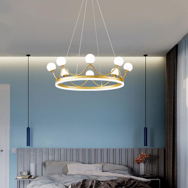 pendant lamps nordic light luxury crown chandelier modern simple led living room bedroom dining net red
pendant lamps nordic light luxury crown chandelier modern simple led living room bedroom dining net red