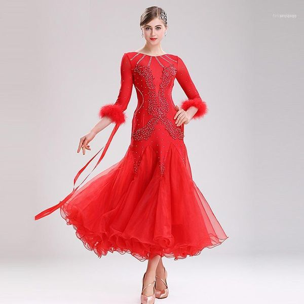 ballroom dance competition dresses waltz dress standard wear women costumes feather white1, Black;red
ballroom dance competition dresses waltz dress standard wear women costumes feather white1, Black;red