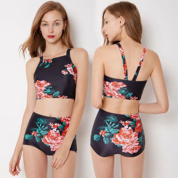 women's floral printing high waisted neck bikini set tankini swimwear two piece swimsuit bathing suits one-piece
women's floral printing high waisted neck bikini set tankini swimwear two piece swimsuit bathing suits one-piece