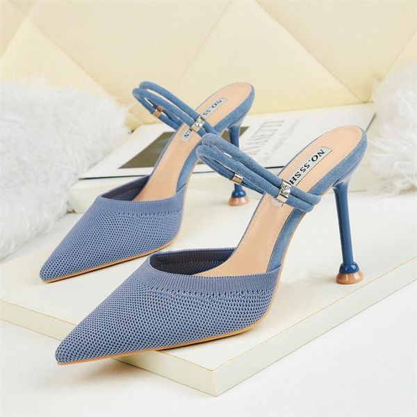 dress shoes summer thin heel cool mesh sandals women crystal elastic band casual slippers woman pointed toe high heels party, Black
dress shoes summer thin heel cool mesh sandals women crystal elastic band casual slippers woman pointed toe high heels party, Black