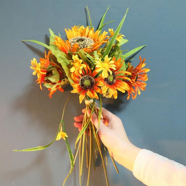 decorative flowers & wreaths artificial sunflower bouquet wedding bridal party home office decor fake plant flower
decorative flowers & wreaths artificial sunflower bouquet wedding bridal party home office decor fake plant flower