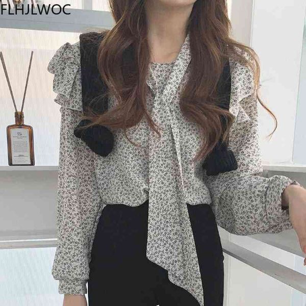 women's knits & tees chic korea blusas women fashion flhjlwoc floral printed vintage retro bow tie blouse zpu9, White
women's knits & tees chic korea blusas women fashion flhjlwoc floral printed vintage retro bow tie blouse zpu9, White