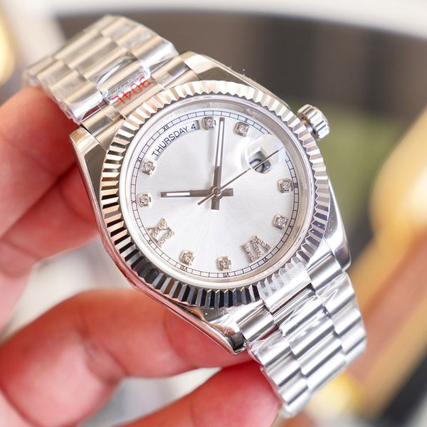 men watch 41mm automatic mechanical watches for mens wristwatches classic wristwatch life waterproof stainless steel wristband montre de, Silver
men watch 41mm automatic mechanical watches for mens wristwatches classic wristwatch life waterproof stainless steel wristband montre de, Silver