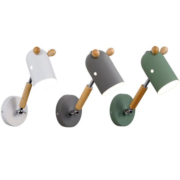 wall lamp northern europe macron aluminum wood green bedroom bedside children's room warm and simple adjustable angle cute e27
wall lamp northern europe macron aluminum wood green bedroom bedside children's room warm and simple adjustable angle cute e27