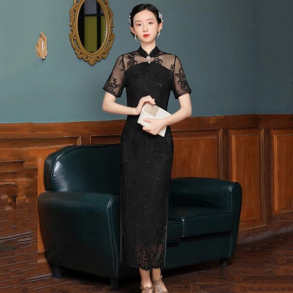 ethnic clothing black lace formal party dress gown lady mandarin collar chinese style cheongsam flower vintage button qipao sheath vest, Red
ethnic clothing black lace formal party dress gown lady mandarin collar chinese style cheongsam flower vintage button qipao sheath vest, Red