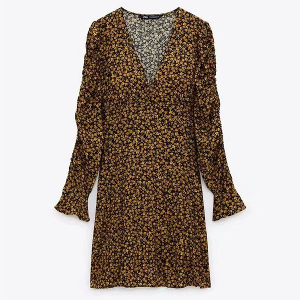 spring women dress printed long sleeve v-neck above knee dresses chic lady casual fashion clothes 210517, Black;gray
spring women dress printed long sleeve v-neck above knee dresses chic lady casual fashion clothes 210517, Black;gray