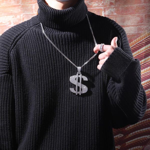 bangle hip hop domineering us dollar pendant necklace with zircon inlaid copper personality rap street fashion brand jewelry man, Black
bangle hip hop domineering us dollar pendant necklace with zircon inlaid copper personality rap street fashion brand jewelry man, Black