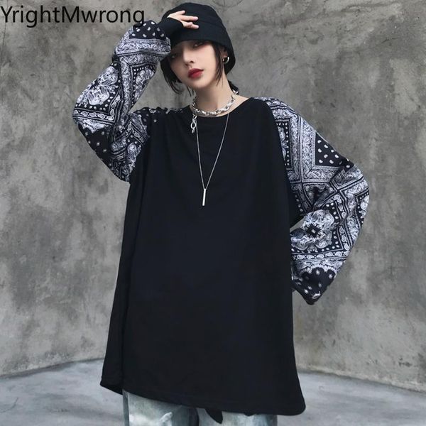 women's hoodies & sweatshirts streetwear oversized harajuku women man paisley bandana patchwork contrast long sleeve sweatshirt pullove, Black
women's hoodies & sweatshirts streetwear oversized harajuku women man paisley bandana patchwork contrast long sleeve sweatshirt pullove, Black