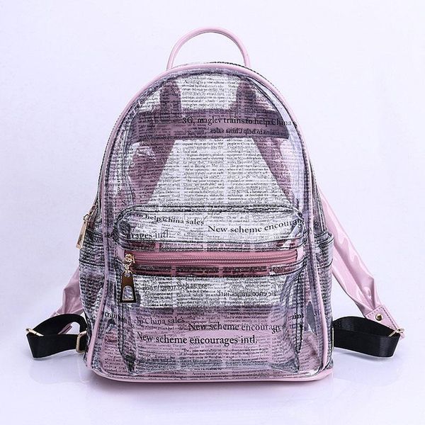 outdoor bags lansuxiang candy-colored jelly backpack english alphabet transparent casual teenager package travel bag
outdoor bags lansuxiang candy-colored jelly backpack english alphabet transparent casual teenager package travel bag