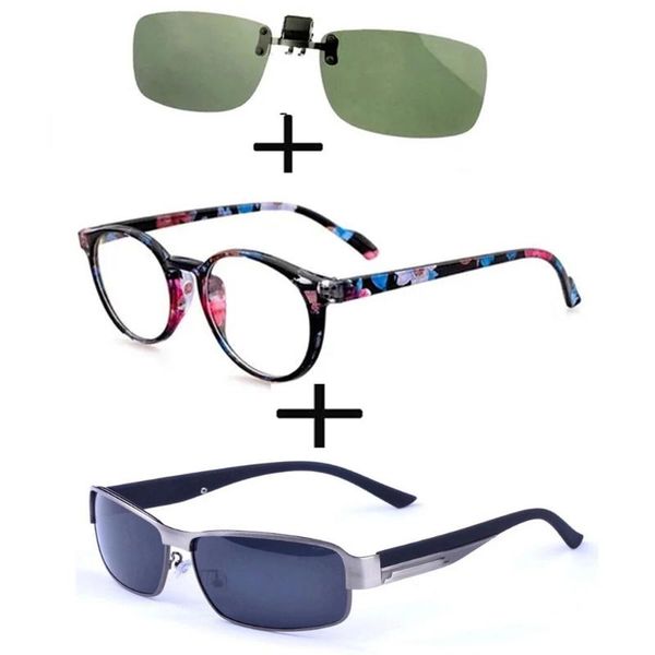 sunglasses 3pcs retro round light reading glasses men women + polarized double bridge foldable ultralight+ clip, White;black
sunglasses 3pcs retro round light reading glasses men women + polarized double bridge foldable ultralight+ clip, White;black