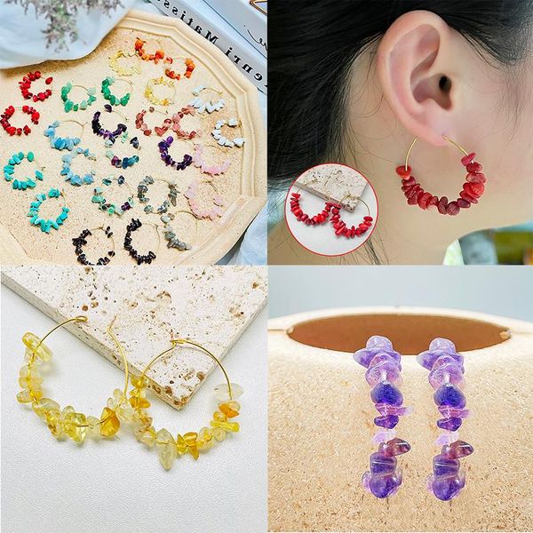 hoop & huggie pomlee real nature stone earrings for women amethyst crystal aquamarine gold big round c-shape stud party jewelry, Golden;silver
hoop & huggie pomlee real nature stone earrings for women amethyst crystal aquamarine gold big round c-shape stud party jewelry, Golden;silver