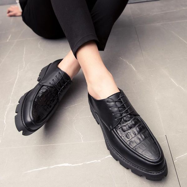 dress shoes 2021 leather male british all-match casual business trendy hair stylist pointed small, Black
dress shoes 2021 leather male british all-match casual business trendy hair stylist pointed small, Black