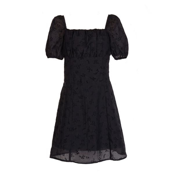 puff sleeve slash neck short mini dress elegant solid summer women female black d1886 210514, Black;gray
puff sleeve slash neck short mini dress elegant solid summer women female black d1886 210514, Black;gray