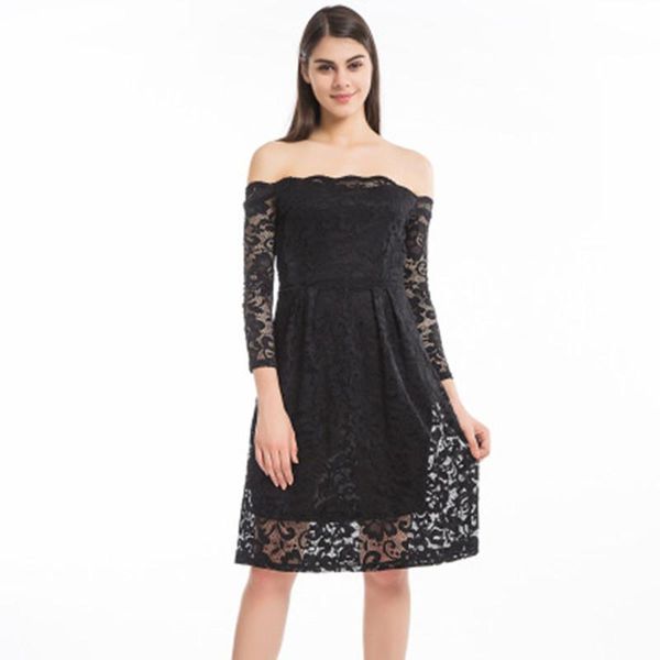 casual dresses black lace women summer dress strapless solid color a-line female plus size vestidos high waist slash neck, Black;gray
casual dresses black lace women summer dress strapless solid color a-line female plus size vestidos high waist slash neck, Black;gray