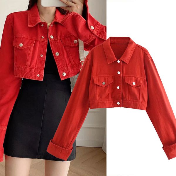 women's jackets za vintage women's jacket with long sleeves, red casual korean fashion for fall mgr6, Black;brown
women's jackets za vintage women's jacket with long sleeves, red casual korean fashion for fall mgr6, Black;brown