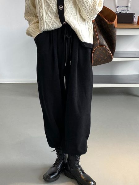 women's pants & capris vintage loose cotton long cargo women high waist elastic solid bottom korean style streetwear female trousers, Black;white
women's pants & capris vintage loose cotton long cargo women high waist elastic solid bottom korean style streetwear female trousers, Black;white