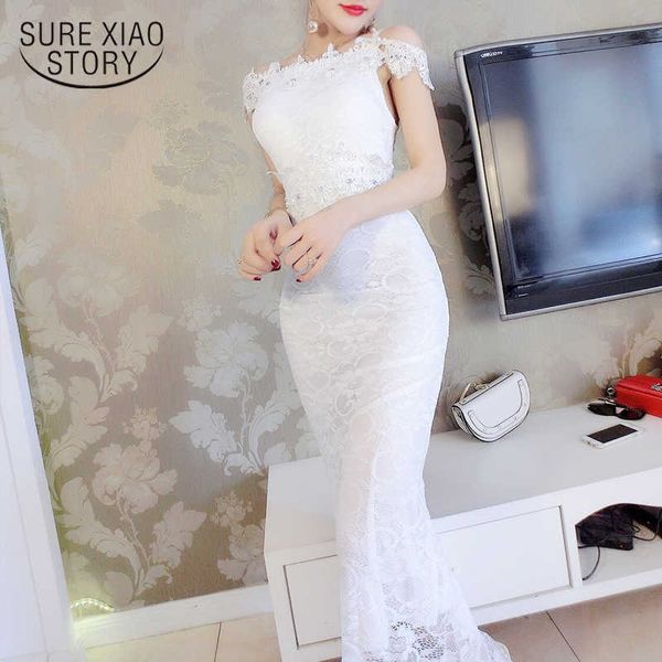 summer lace long dress for women elegant white wedding party dress slash neck trumpet ladies bodycon dress vestidos 9401 210528, Black;gray
summer lace long dress for women elegant white wedding party dress slash neck trumpet ladies bodycon dress vestidos 9401 210528, Black;gray