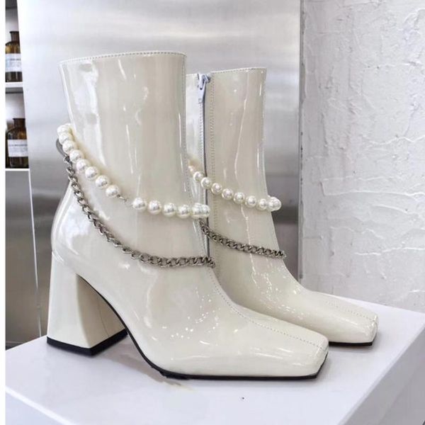 boots pearl chains womens ankle black white chunky heels pumps femmes bottes knee high booties ladies party prom shoes
boots pearl chains womens ankle black white chunky heels pumps femmes bottes knee high booties ladies party prom shoes